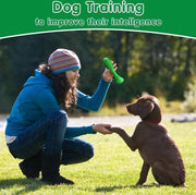 Care Dog Toothbrush - Durable Natural Rubber Chew Toy for Teeth Cleaning, Large