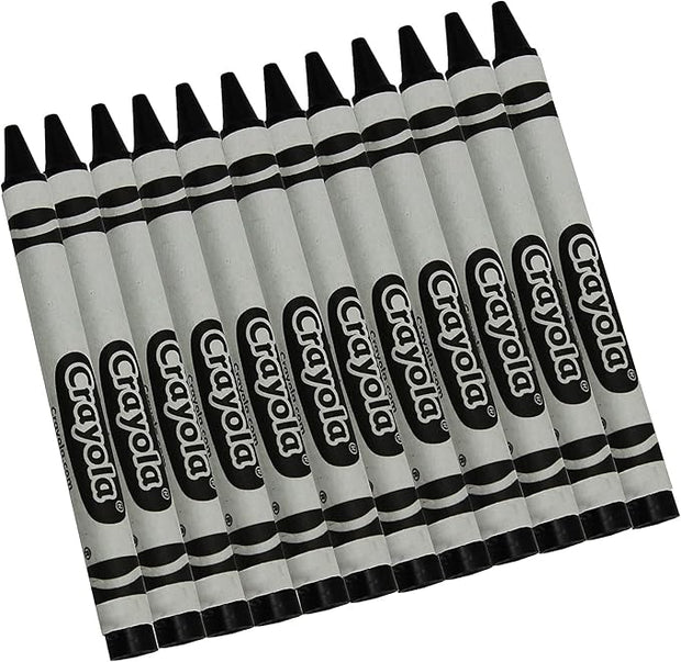 Crayola Crayons in Gray, Bulk Crayons, 12 Count
