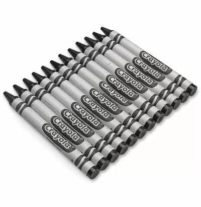 Crayola Crayons in Gray, Bulk Crayons, 12 Count