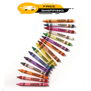 Crayola Anti-Roll - Non-Toxic Triangular Crayon, Assorted Color, 16 ct