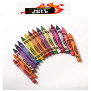 Crayola Anti-Roll - Non-Toxic Triangular Crayon, Assorted Color, 16 ct